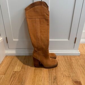 Light Brown/Tan JLO Over-The-Knee Boots